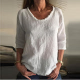 Charleigh | Camiseta de linho casual e estilosa