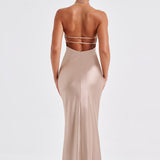 Vestido Maxi Delphine - Champagne