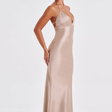 Vestido Maxi Delphine - Champagne