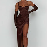 Vestido Maxi Despina - Chocolate