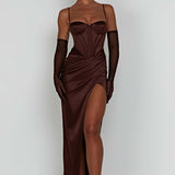 Vestido Maxi Despina - Chocolate