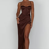 Vestido Maxi Despina - Chocolate