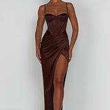 Vestido Maxi Despina - Chocolate