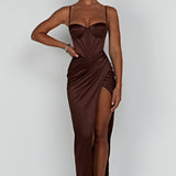 Vestido Maxi Despina - Chocolate