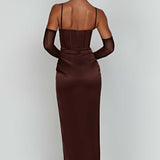 Vestido Maxi Despina - Chocolate