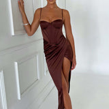 Vestido Maxi Despina - Chocolate