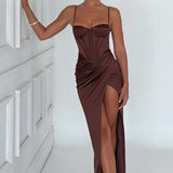 Vestido Maxi Despina - Chocolate