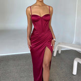 Vestido Maxi Despina - Vinho