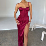 Vestido Maxi Despina - Vinho