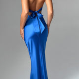 Vestido Maxi Dimitra - Azul