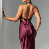 Vestido Maxi Dimitra - Bordô