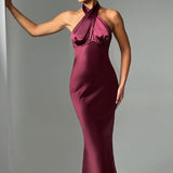 Vestido Maxi Dimitra - Bordô