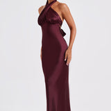 Vestido Maxi Dimitra - Burgundy