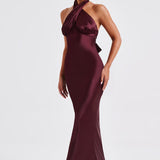 Vestido Maxi Dimitra - Burgundy