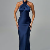 Vestido Maxi Dimitra - Marinho