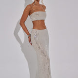 Saia Maxi Dimity - Nude