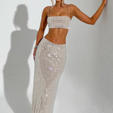 Saia Maxi Dimity - Nude