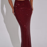 Saia Maxi Dimity - Vinho