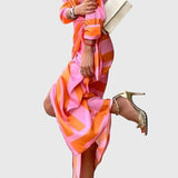 Everly™ | Vestido Envelope Elegante com Estampa