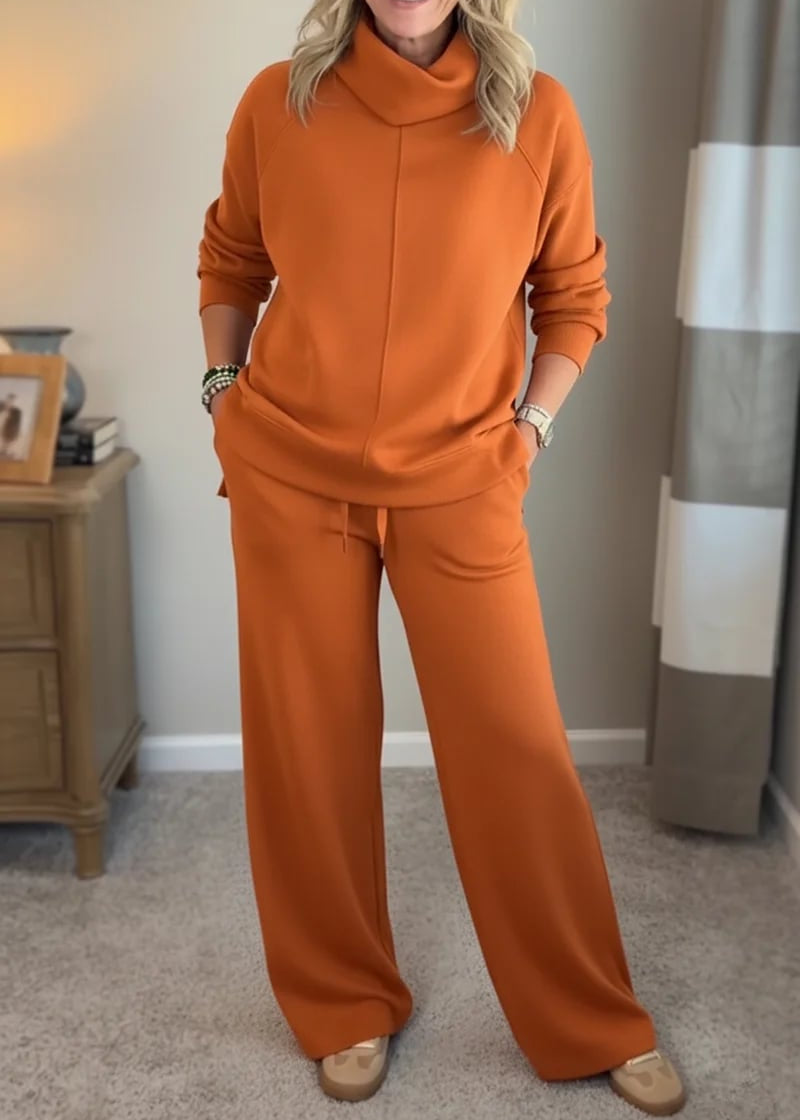 Elaine - Conjunto de duas peças chique e descontraído