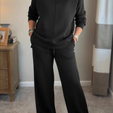 Elaine - Conjunto de duas peças chique e descontraído