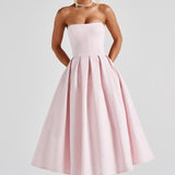 Vestido Midi Edith - Rosa