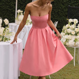 Vestido Midi Edith - Rosa Coral