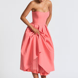 Vestido Midi Edith - Rosa Coral