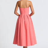 Vestido Midi Edith - Rosa Coral