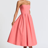 Vestido Midi Edith - Rosa Coral