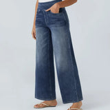 Eva | Calças de Cintura Alta Elásticas com Ajuste Confortável