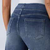 Eva | Calças de Cintura Alta Elásticas com Ajuste Confortável