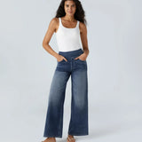 Eva | Calças de Cintura Alta Elásticas com Ajuste Confortável