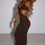 Vestido Maxi Elianna - Chocolate