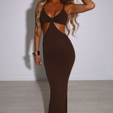 Vestido Maxi Elianna - Chocolate
