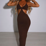 Vestido Maxi Elianna - Chocolate