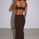 Vestido Maxi Elianna - Chocolate