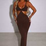 Vestido Maxi Elianna - Chocolate