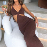 Vestido Maxi Elianna - Chocolate