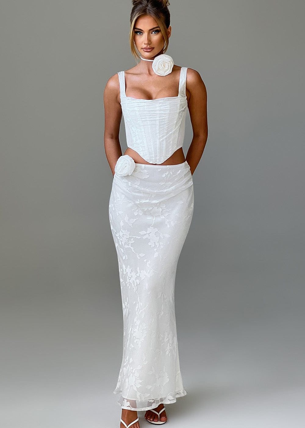 Saia Maxi Elizabeth - Marfim