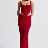 Saia Maxi Elizabeth - Vermelha