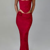 Saia Maxi Elizabeth - Vermelha