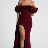 Vestido Maxi Elsie - Verniz Cereja