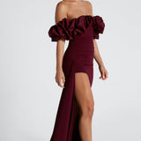 Vestido Maxi Elsie - Verniz Cereja