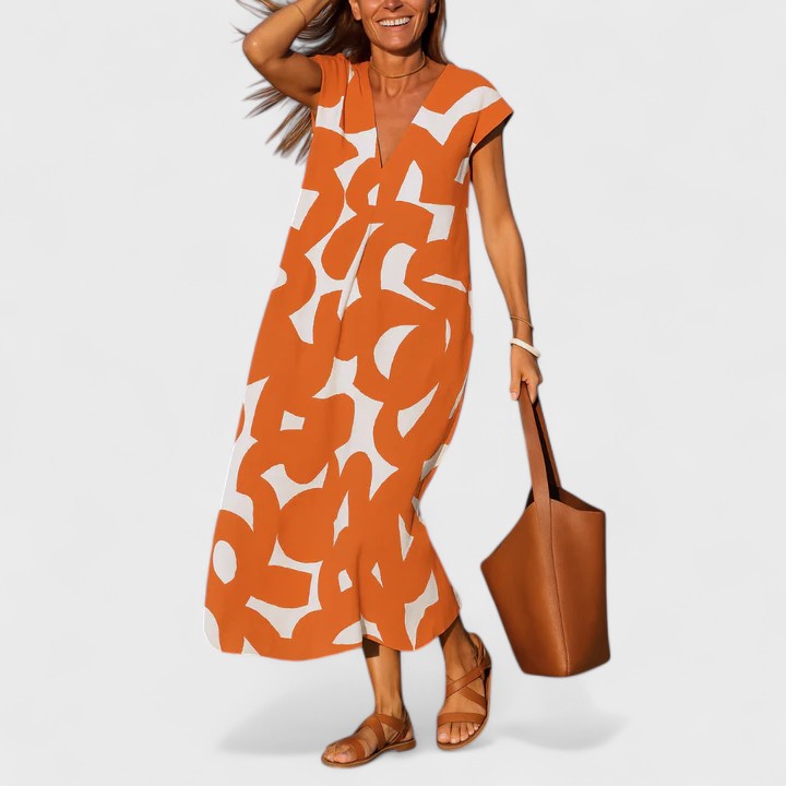 Valery™ | Vestido Fluído com Decote em V