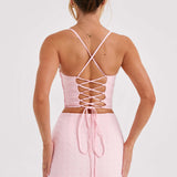 Saia Mini Erika - Rosa Claro