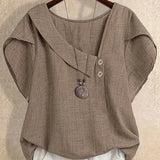 Milany - Blusa Informal com Decote Assimétrico