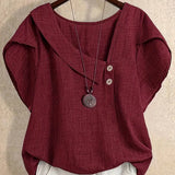 Milany - Blusa Informal com Decote Assimétrico