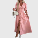 Sophia™ | Vestido de Denim Elegante