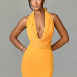 Vestido Mini Fallon - Tangerina
